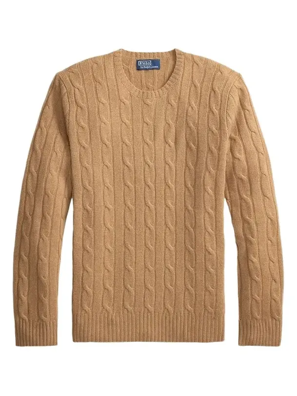Men's Cashmere Cable-Knit Sweater
