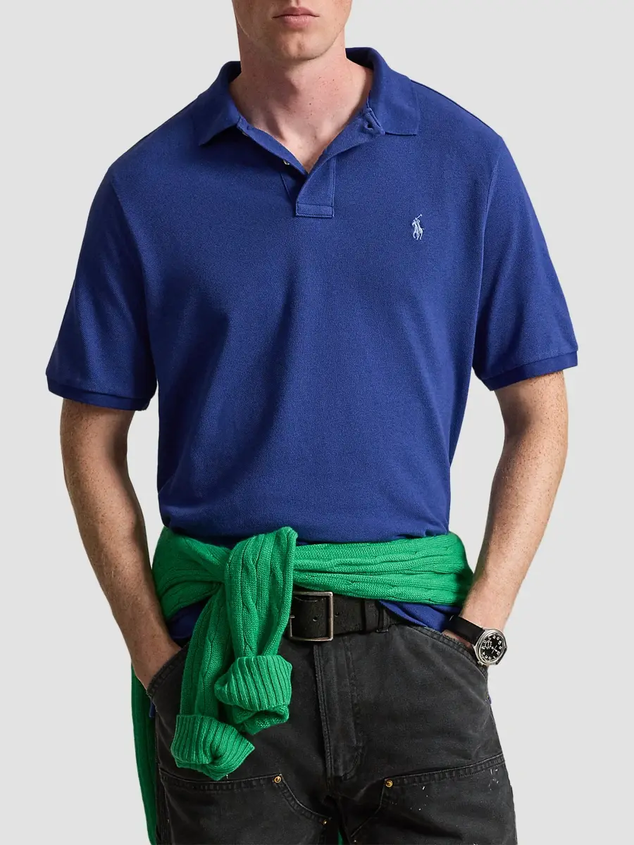 Polo Ralph Lauren Men's The Iconic Cotton Mesh Polo Shirt | Thumbnail 4 Polo Ralph Lauren Men's The Iconic Cotton Mesh Polo Shirt | Thumbnail 4