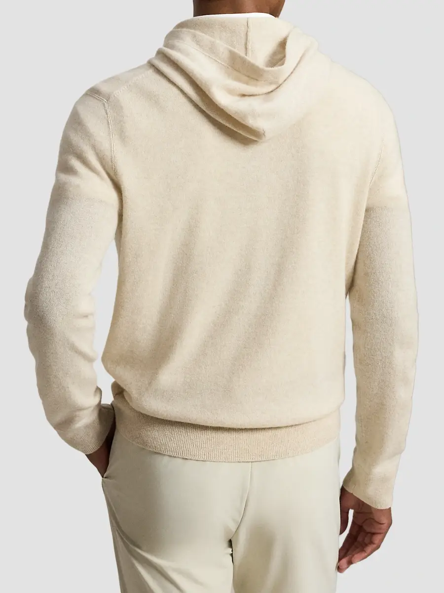 Polo Ralph Lauren Men's Washable Cashmere Knit Hoodie | Thumbnail 3