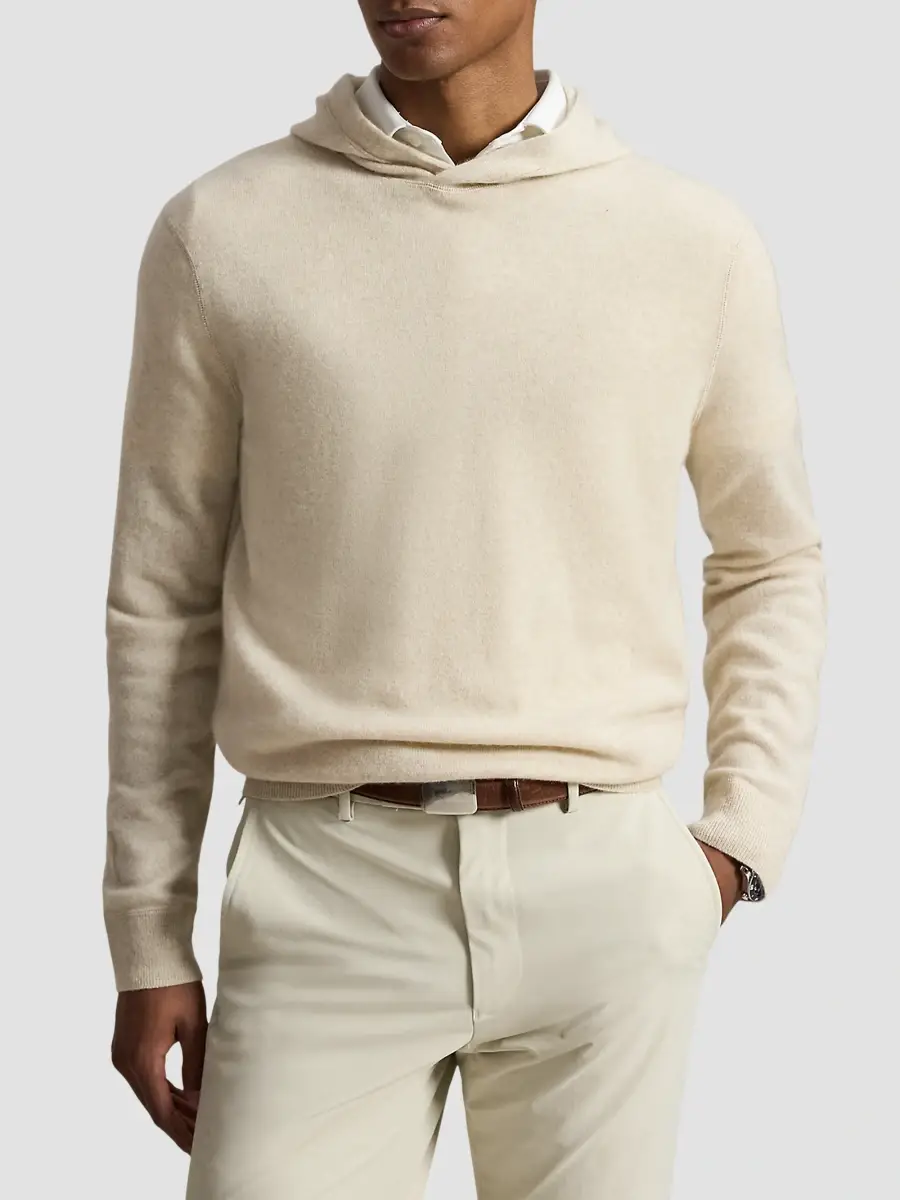 Polo Ralph Lauren Men's Washable Cashmere Knit Hoodie | Thumbnail 4