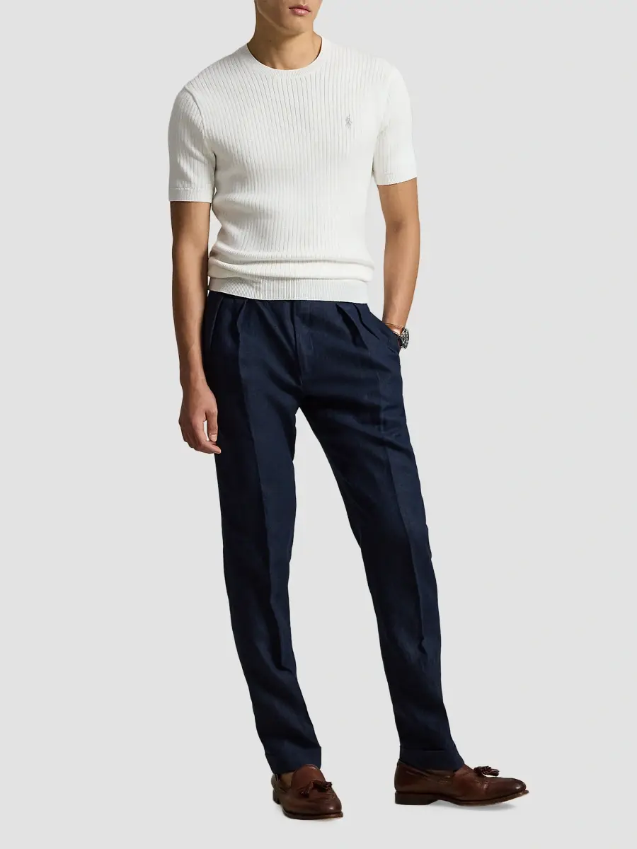 Polo Ralph Lauren Men's Crewneck Cotton Interlock Short-Sleeve Sweater | Thumbnail 2