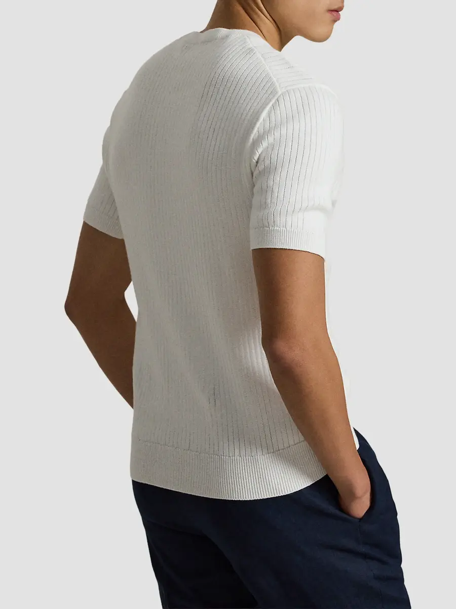 Polo Ralph Lauren Men's Crewneck Cotton Interlock Short-Sleeve Sweater | Thumbnail 3