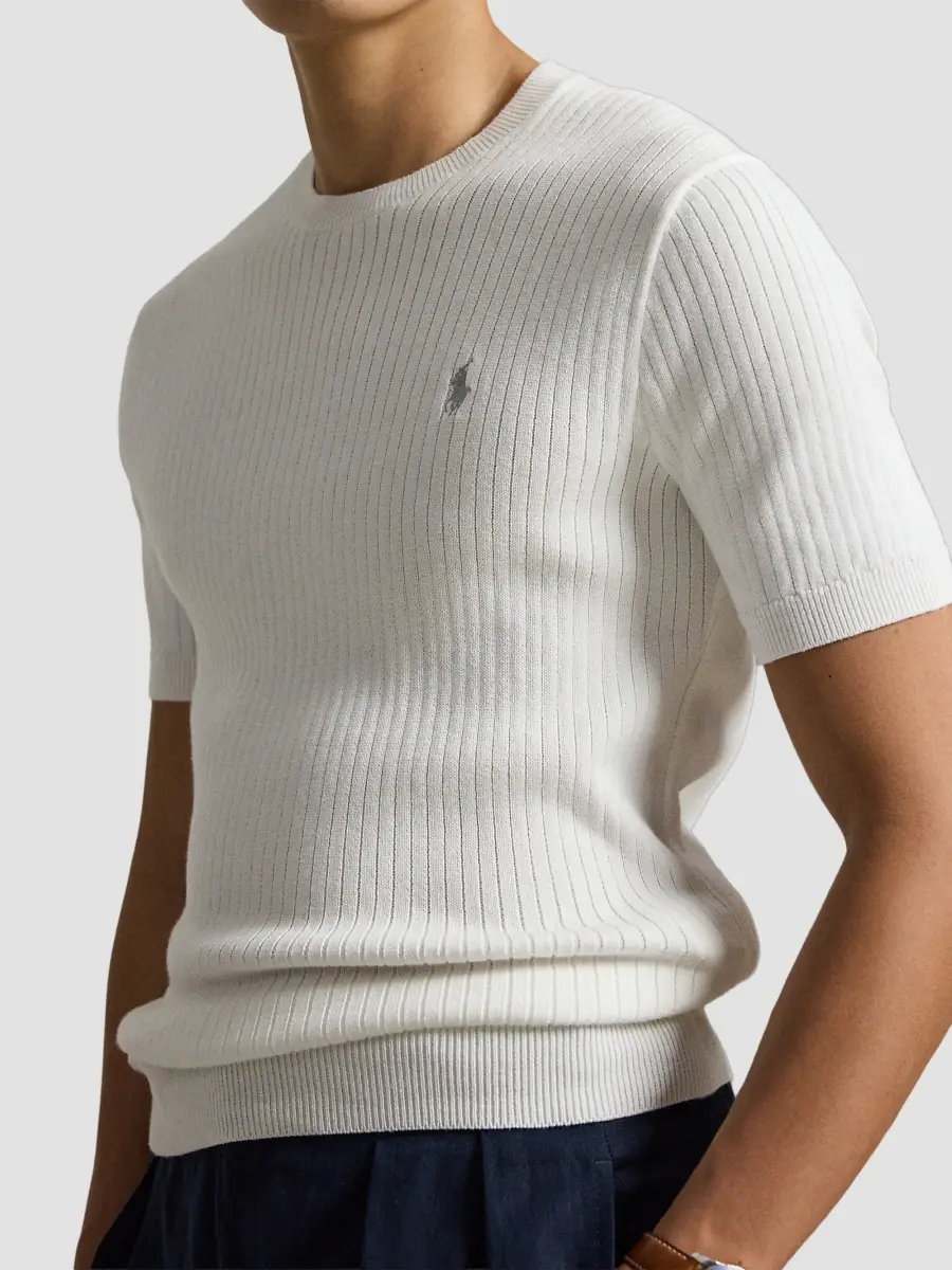 Polo Ralph Lauren Men's Crewneck Cotton Interlock Short-Sleeve Sweater | Thumbnail 5