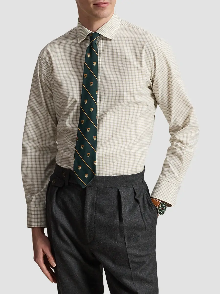 Polo Ralph Lauren Men's Glen Plaid Poplin Classic-Fit Shirt | Thumbnail 4 Polo Ralph Lauren Men's Glen Plaid Poplin Classic-Fit Shirt | Thumbnail 4