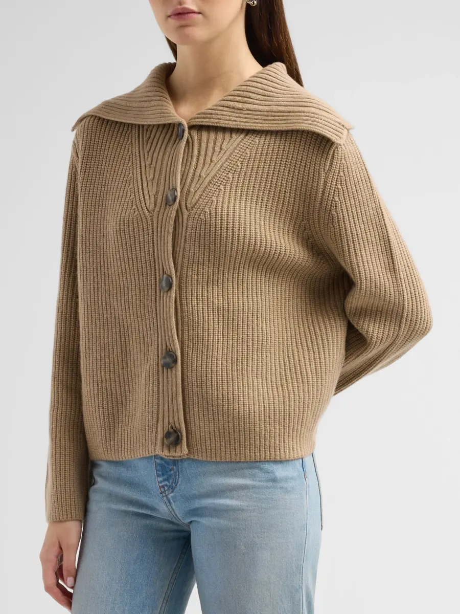 Yves Salomon Women's Wool-Cashmere-Blend Cardigan | Thumbnail 4 Yves Salomon Women's Wool-Cashmere-Blend Cardigan | Thumbnail 4