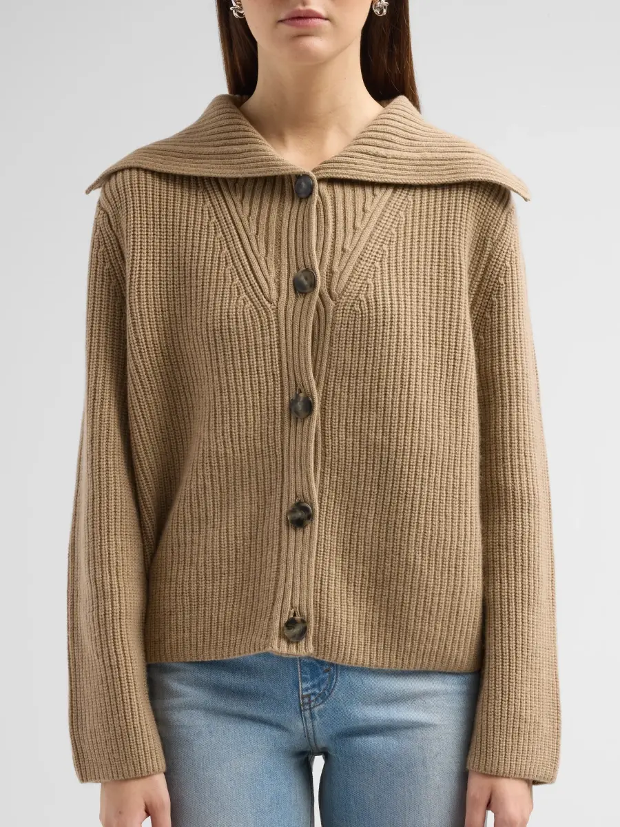 Yves Salomon Women's Wool-Cashmere-Blend Cardigan | Thumbnail 5 Yves Salomon Women's Wool-Cashmere-Blend Cardigan | Thumbnail 5