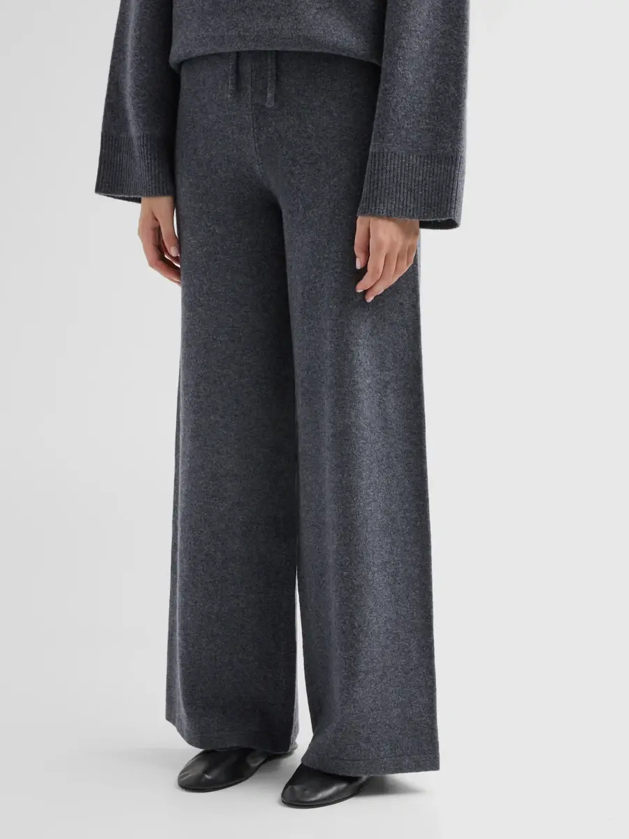 Yves Salomon Women's Knit Wide-Leg Pants | Thumbnail 4