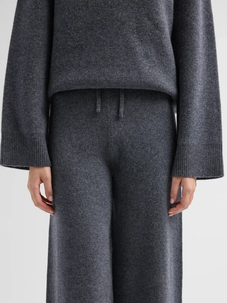 Yves Salomon Women's Knit Wide-Leg Pants | Thumbnail 5