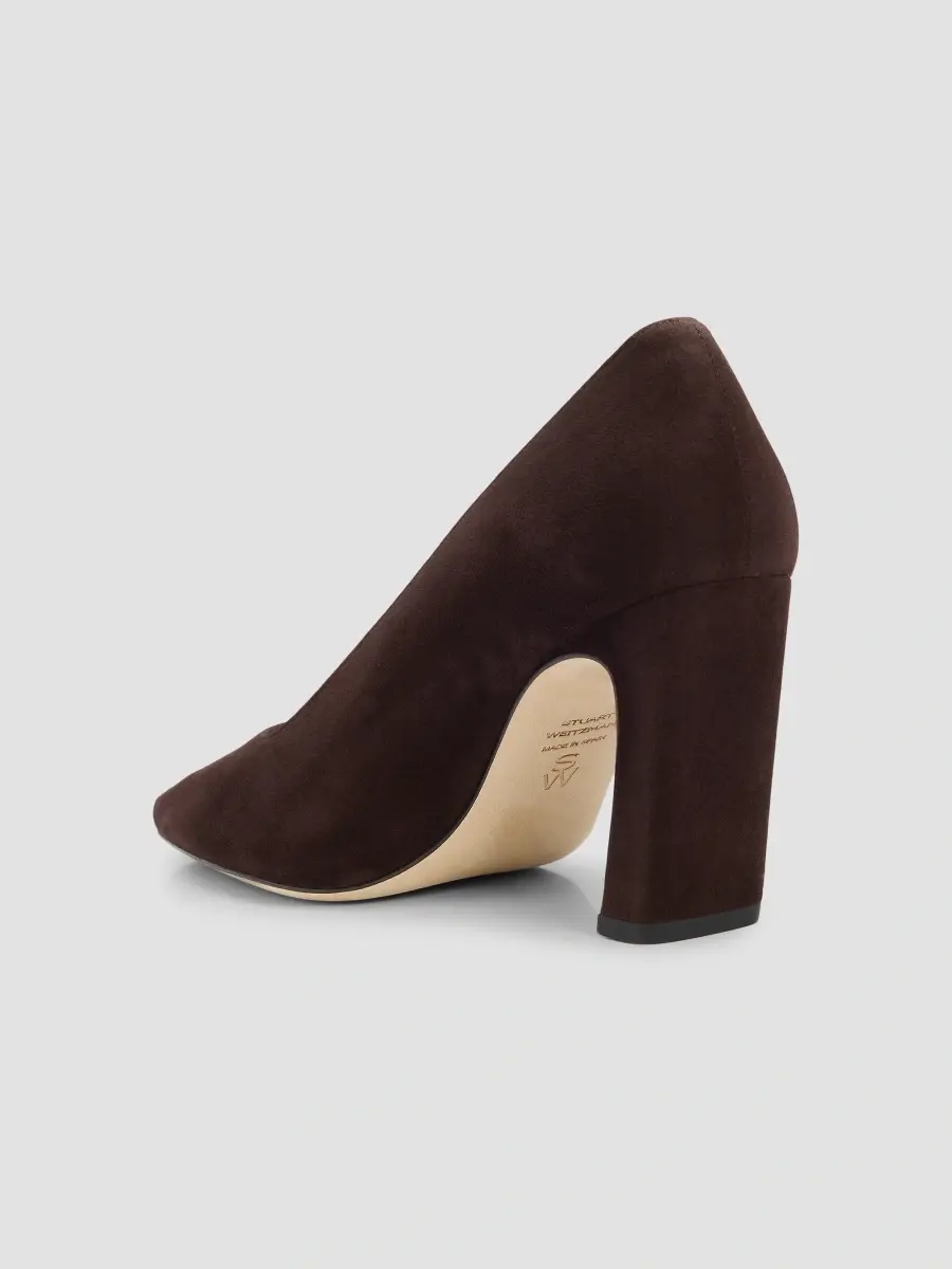 Stuart Weitzman Women's Stassi 85MM Suede Pumps | Thumbnail 4 Stuart Weitzman Women's Stassi 85MM Suede Pumps | Thumbnail 4