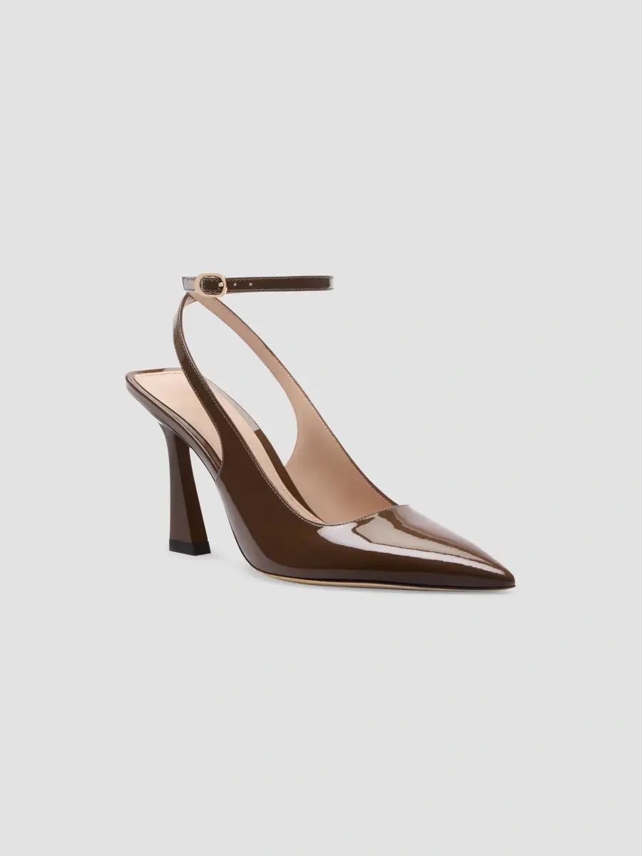 Stuart Weitzman Women's Vinnie 85MM Patent Leather Pumps | Thumbnail 2 Stuart Weitzman Women's Vinnie 85MM Patent Leather Pumps | Thumbnail 2