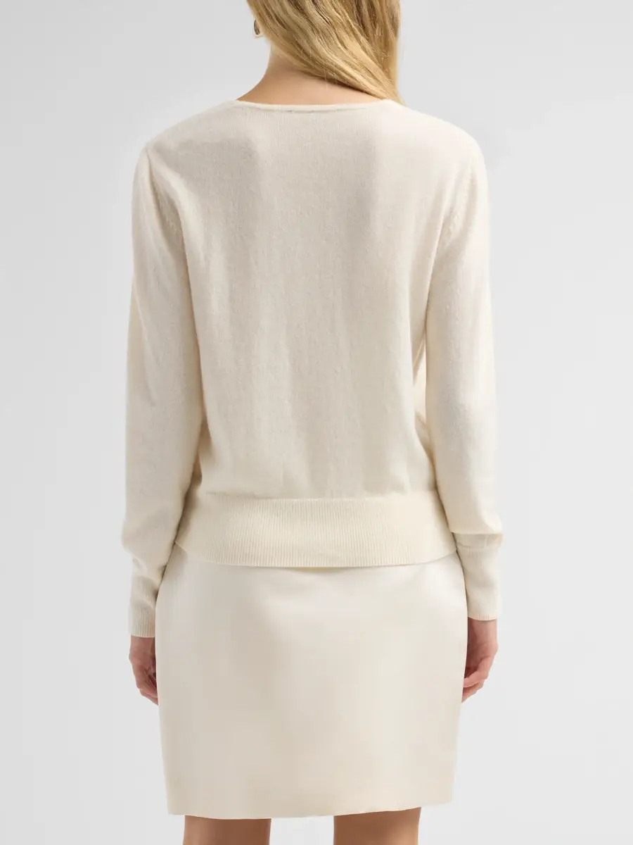 Kobi Halperin Women's Heather Cashmere Layered Sweater | Thumbnail 3 Kobi Halperin Women's Heather Cashmere Layered Sweater | Thumbnail 3