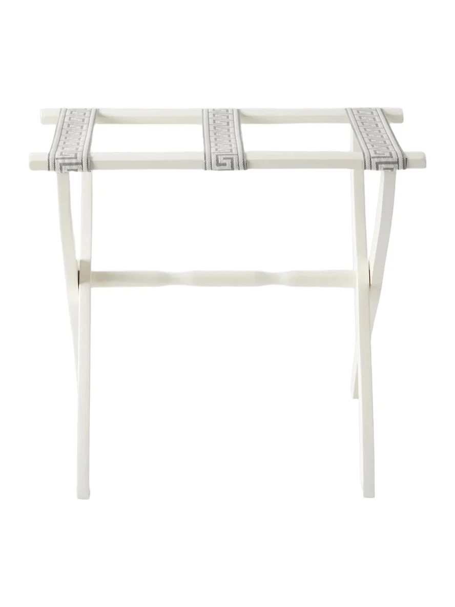 Gate House Furniture Greek Key Straps Luggage Rack