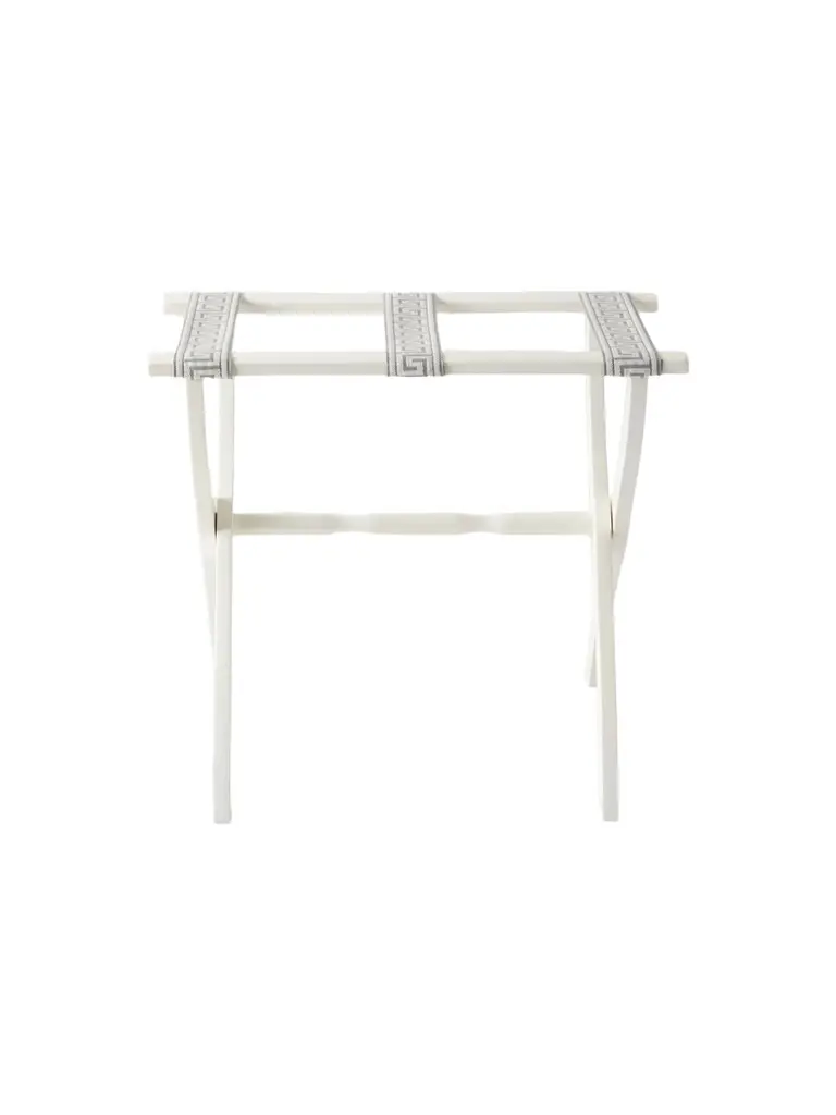 Gate House Furniture Greek Key Straps Luggage Rack