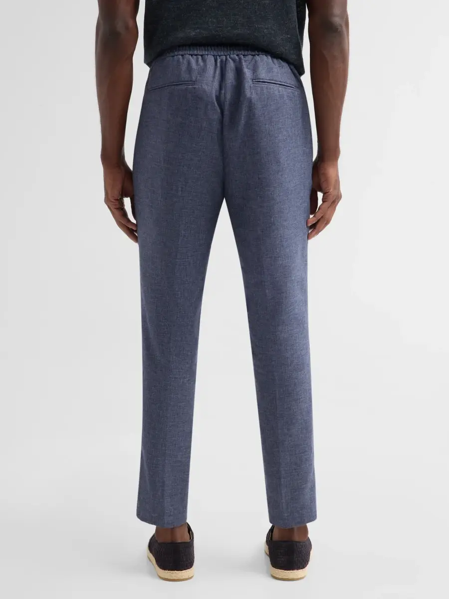 Saks Fifth Avenue Men's COLLECTION Drawstring Linen-Blend Pants | Thumbnail 3
