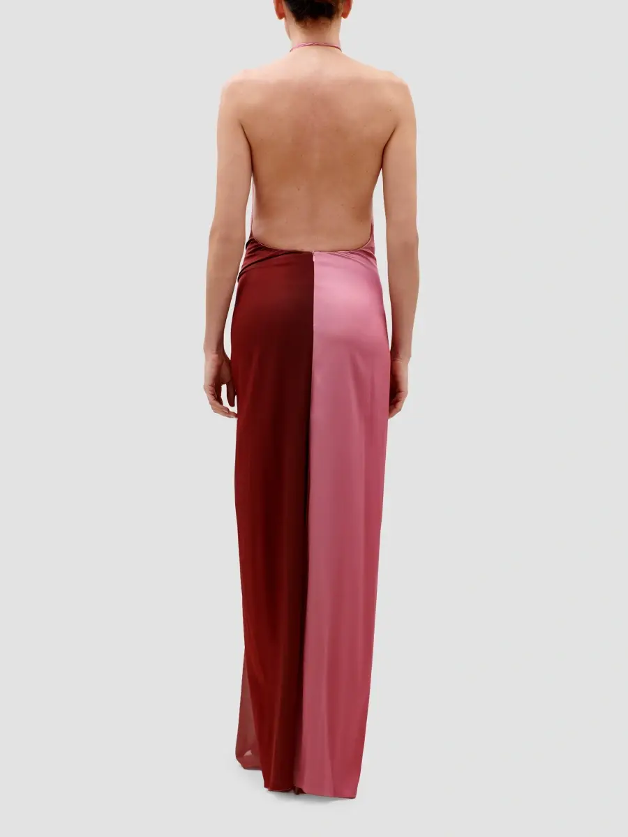 Silvia Tcherassi Women's Corsario Two-Tone Knotted Gown | Thumbnail 3 Silvia Tcherassi Women's Corsario Two-Tone Knotted Gown | Thumbnail 3