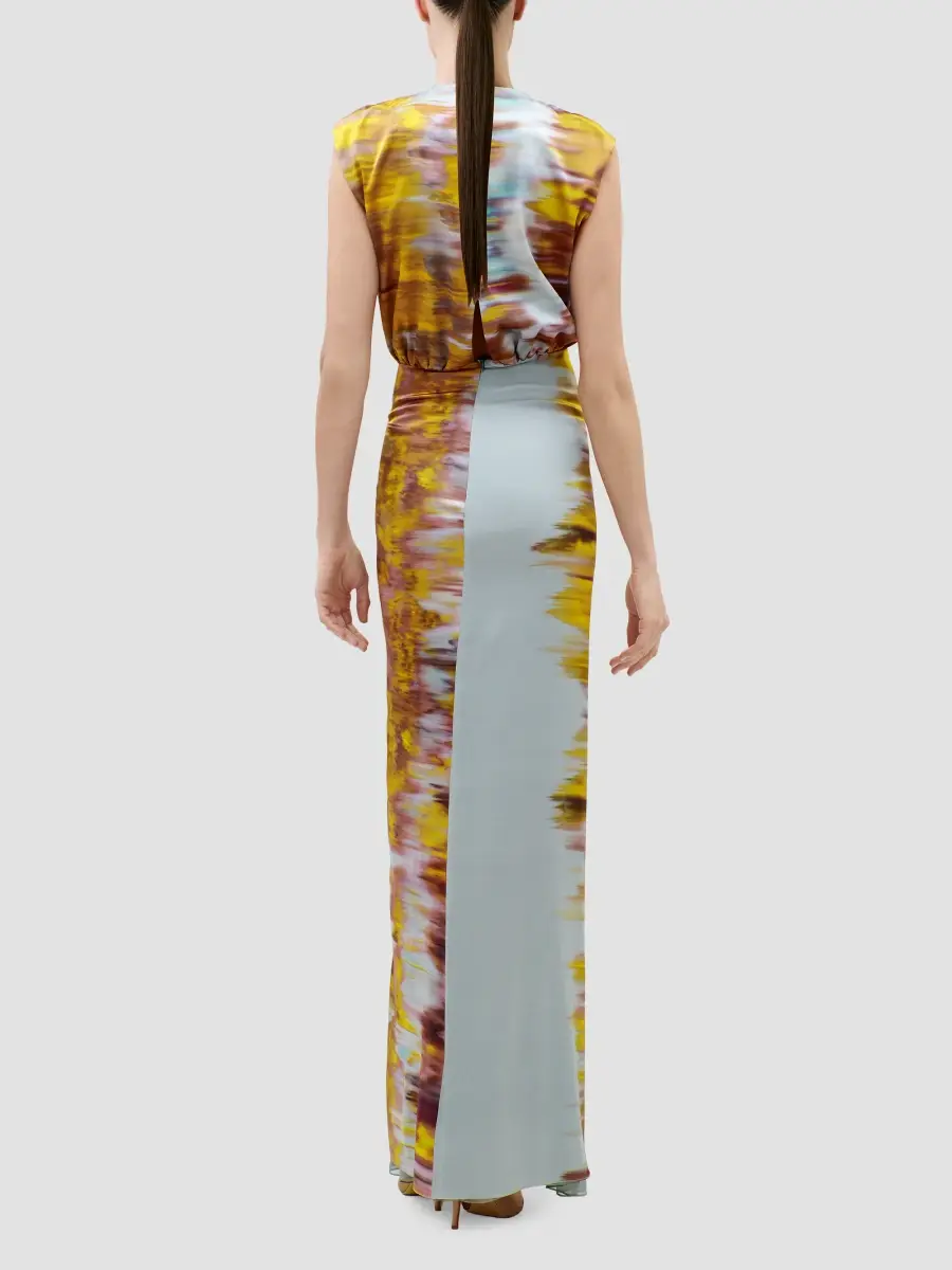 Silvia Tcherassi Women's Winona Printed Stretch-Silk Gown | Thumbnail 3 Silvia Tcherassi Women's Winona Printed Stretch-Silk Gown | Thumbnail 3
