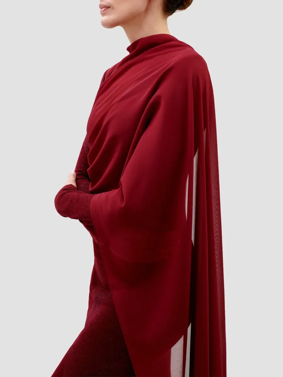 Silvia Tcherassi Women's Moon Draped Chiffon Gown | Thumbnail 4 Silvia Tcherassi Women's Moon Draped Chiffon Gown | Thumbnail 4
