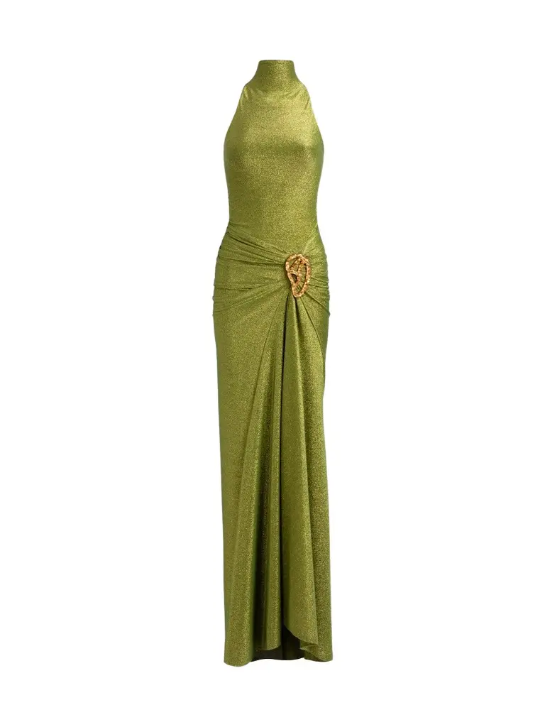 Women's Frances Metallic Halter Gown Women's Frances Metallic Halter Gown