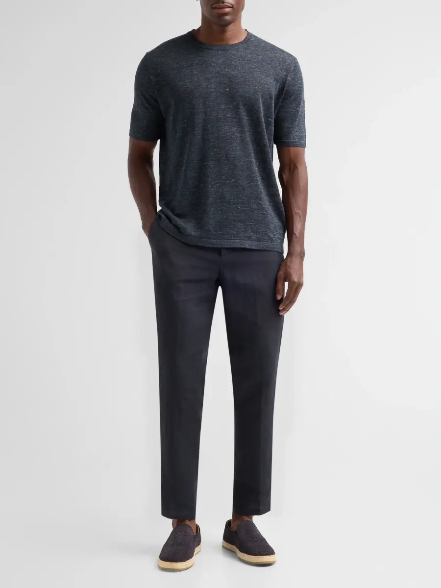 Saks Fifth Avenue Men's COLLECTION Drawstring Linen-Blend Pants | Thumbnail 2