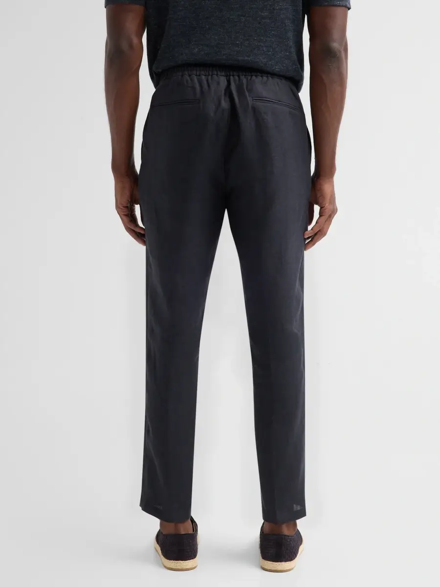 Saks Fifth Avenue Men's COLLECTION Drawstring Linen-Blend Pants | Thumbnail 3