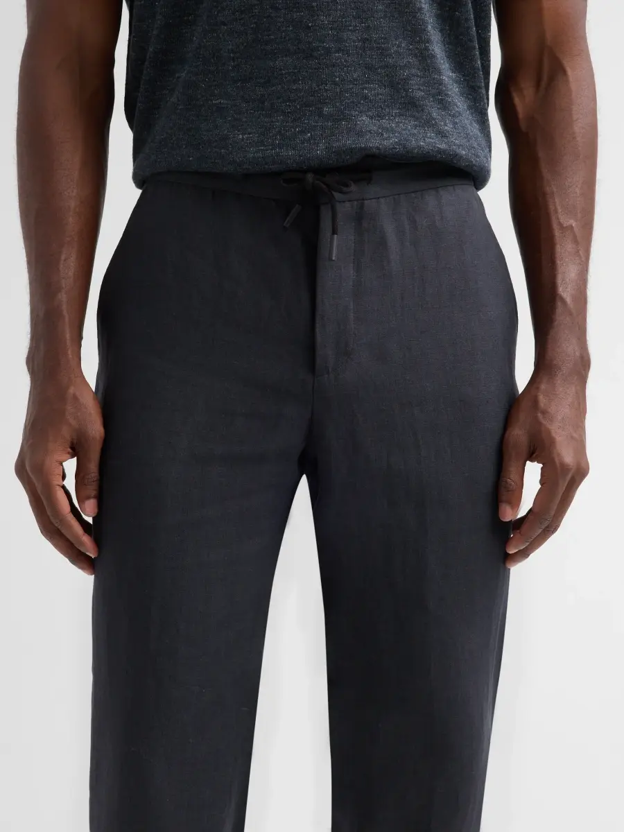 Saks Fifth Avenue Men's COLLECTION Drawstring Linen-Blend Pants | Thumbnail 5