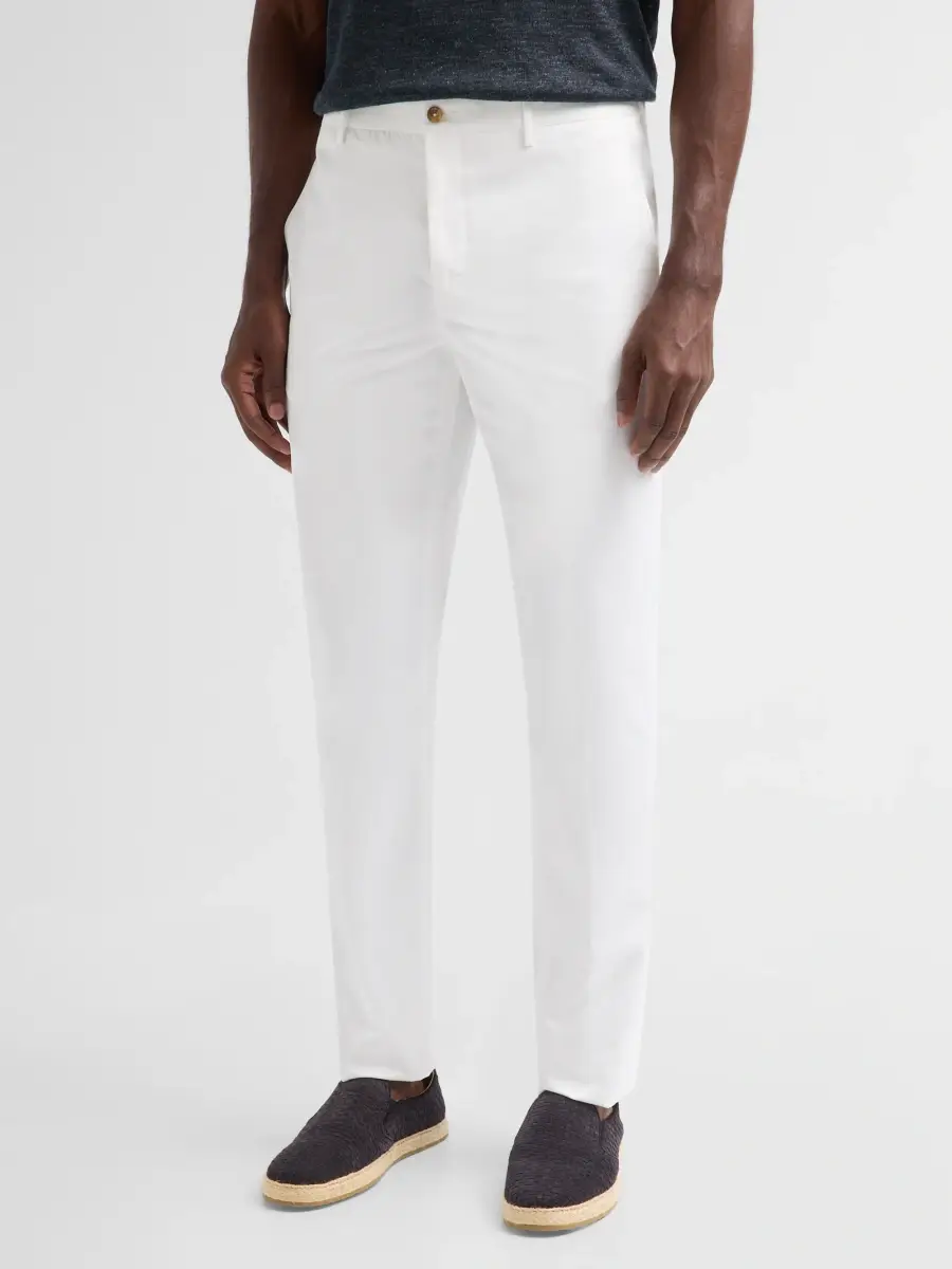 Saks Fifth Avenue Men's COLLECTION Solid Chino Pants | Thumbnail 4 Saks Fifth Avenue Men's COLLECTION Solid Chino Pants | Thumbnail 4