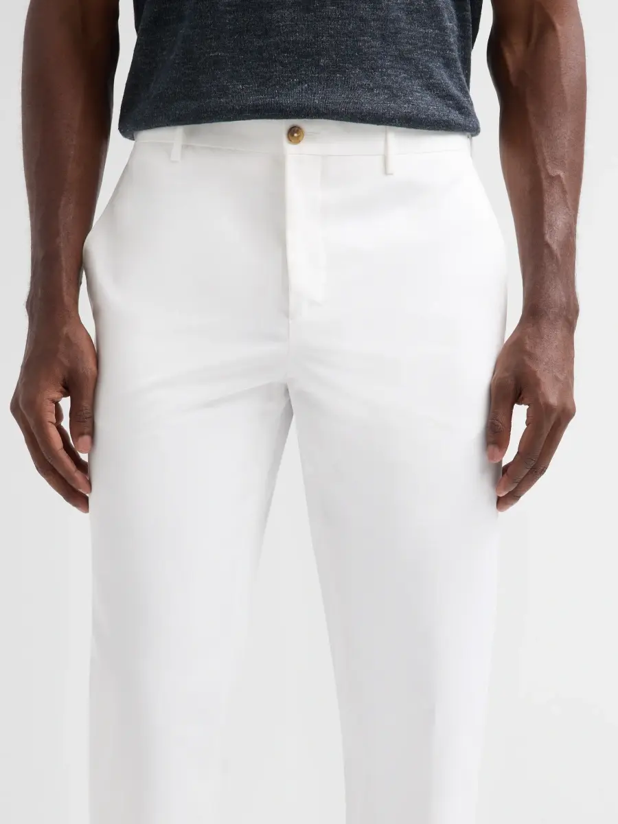 Saks Fifth Avenue Men's COLLECTION Solid Chino Pants | Thumbnail 5 Saks Fifth Avenue Men's COLLECTION Solid Chino Pants | Thumbnail 5