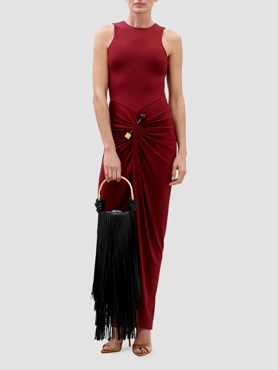 Silvia Tcherassi Women's Leni Jersey Pin Hardware Gown | Thumbnail 2 Silvia Tcherassi Women's Leni Jersey Pin Hardware Gown | Thumbnail 2
