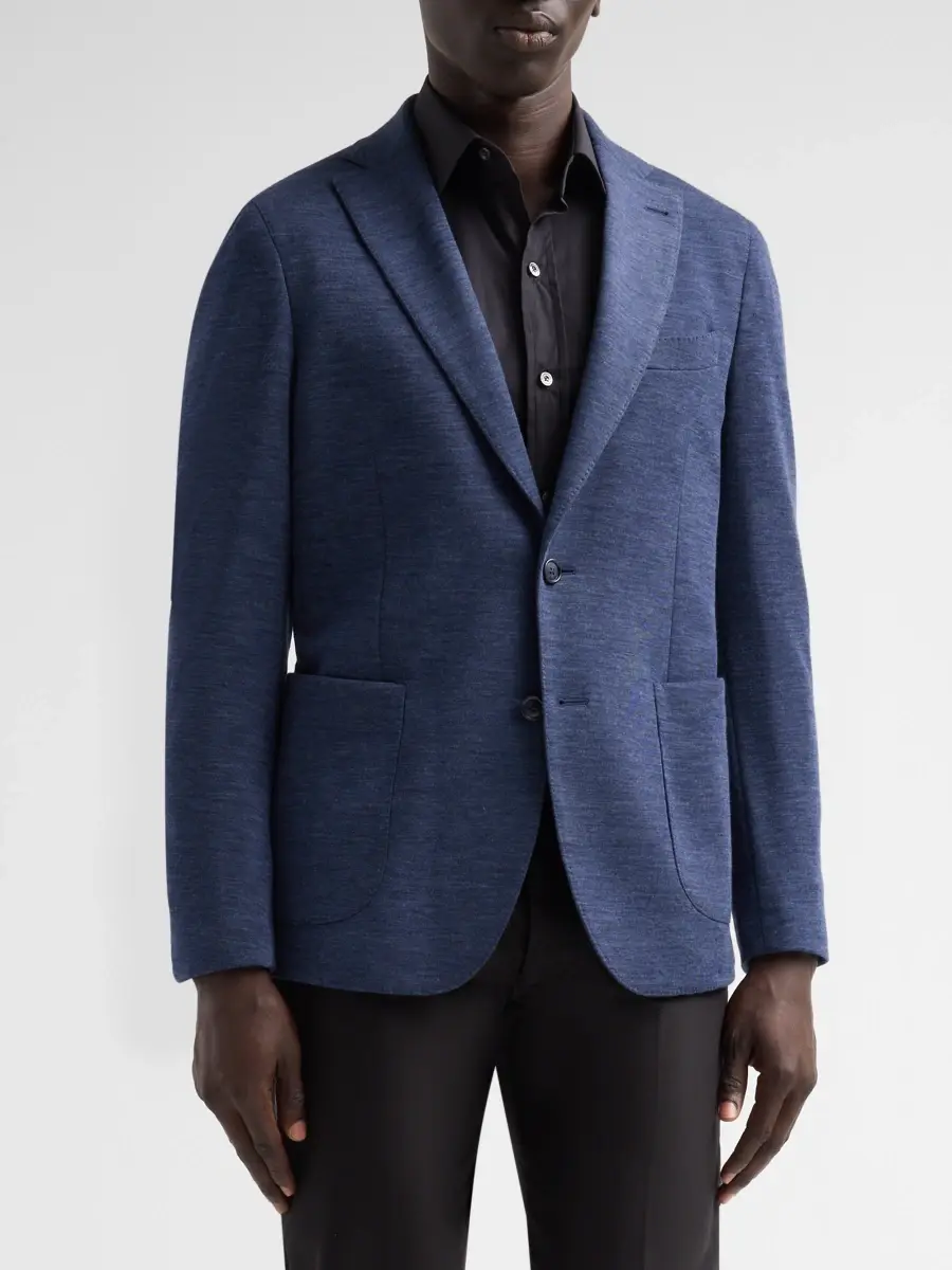 Saks Fifth Avenue Men's COLLECTION Wool-Nylon Double-Faced Jersey Sport Coat | Thumbnail 4