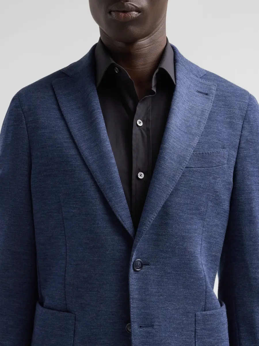 Saks Fifth Avenue Men's COLLECTION Wool-Nylon Double-Faced Jersey Sport Coat | Thumbnail 5