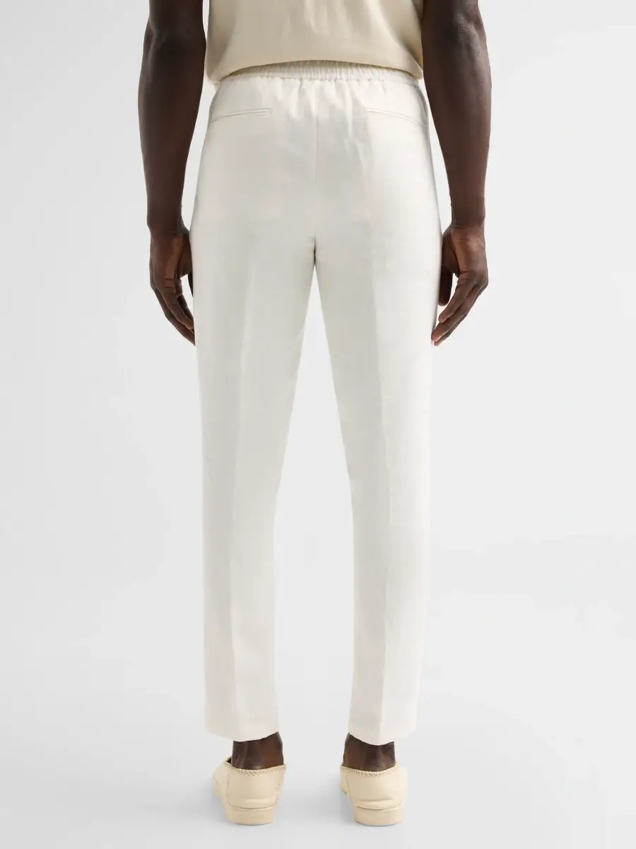 Saks Fifth Avenue Men's COLLECTION Drawstring Linen-Blend Pants | Thumbnail 3