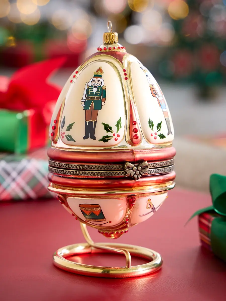 Komozja Nutcracker Hinged Egg Ornament