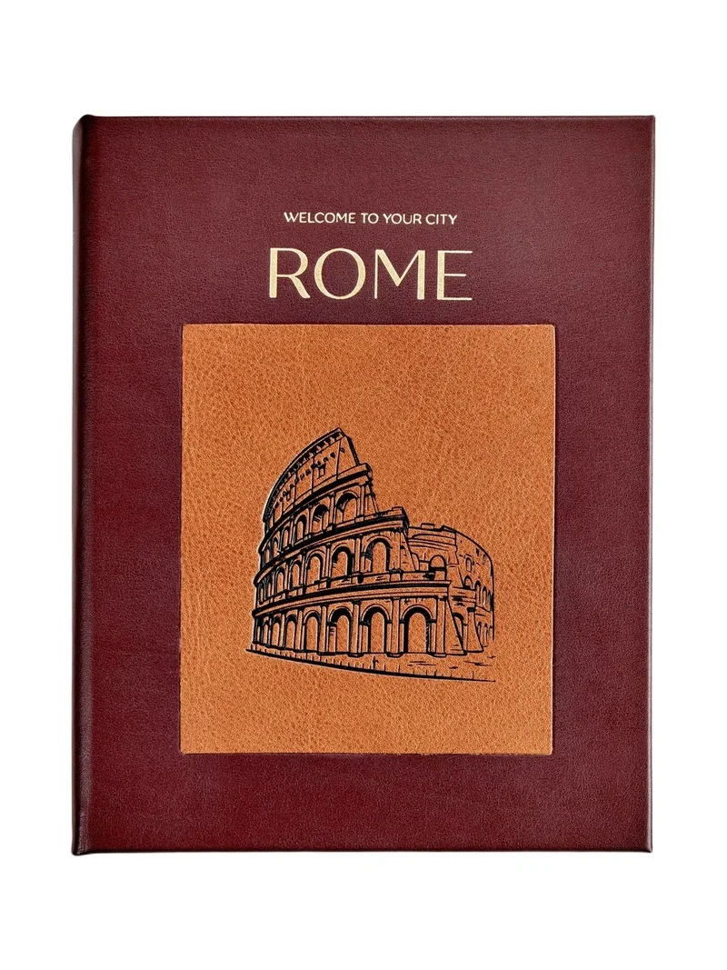 Graphic Image Trope Rome Leather-Bound Hardcover Book