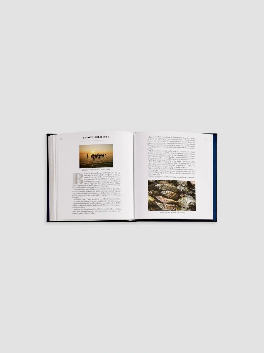 Graphic Image "Oysters: A Celebration In The Raw" Leather-Bound Hardcover Book | Thumbnail 3 Graphic Image "Oysters: A Celebration In The Raw" Leather-Bound Hardcover Book | Thumbnail 3