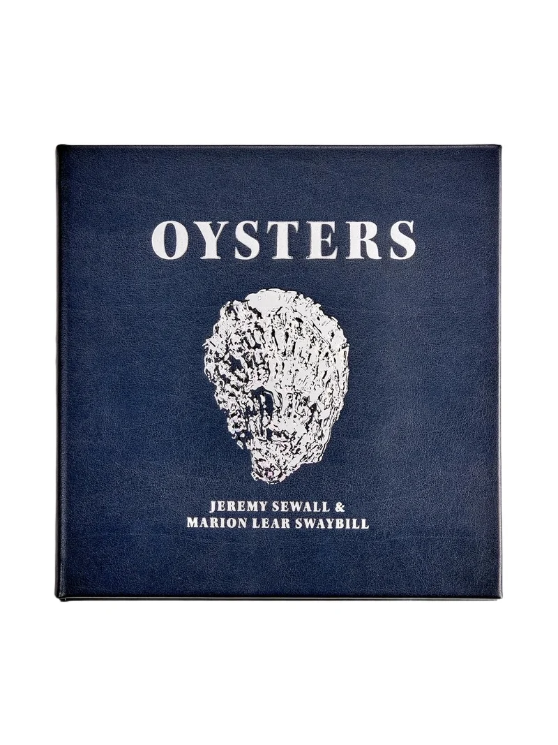 Graphic Image "Oysters: A Celebration In The Raw" Leather-Bound Hardcover Book