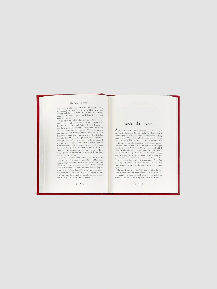 Graphic Image "The Catcher In The Rye" Leather-Bound Hardcover Book | Thumbnail 3 Graphic Image "The Catcher In The Rye" Leather-Bound Hardcover Book | Thumbnail 3