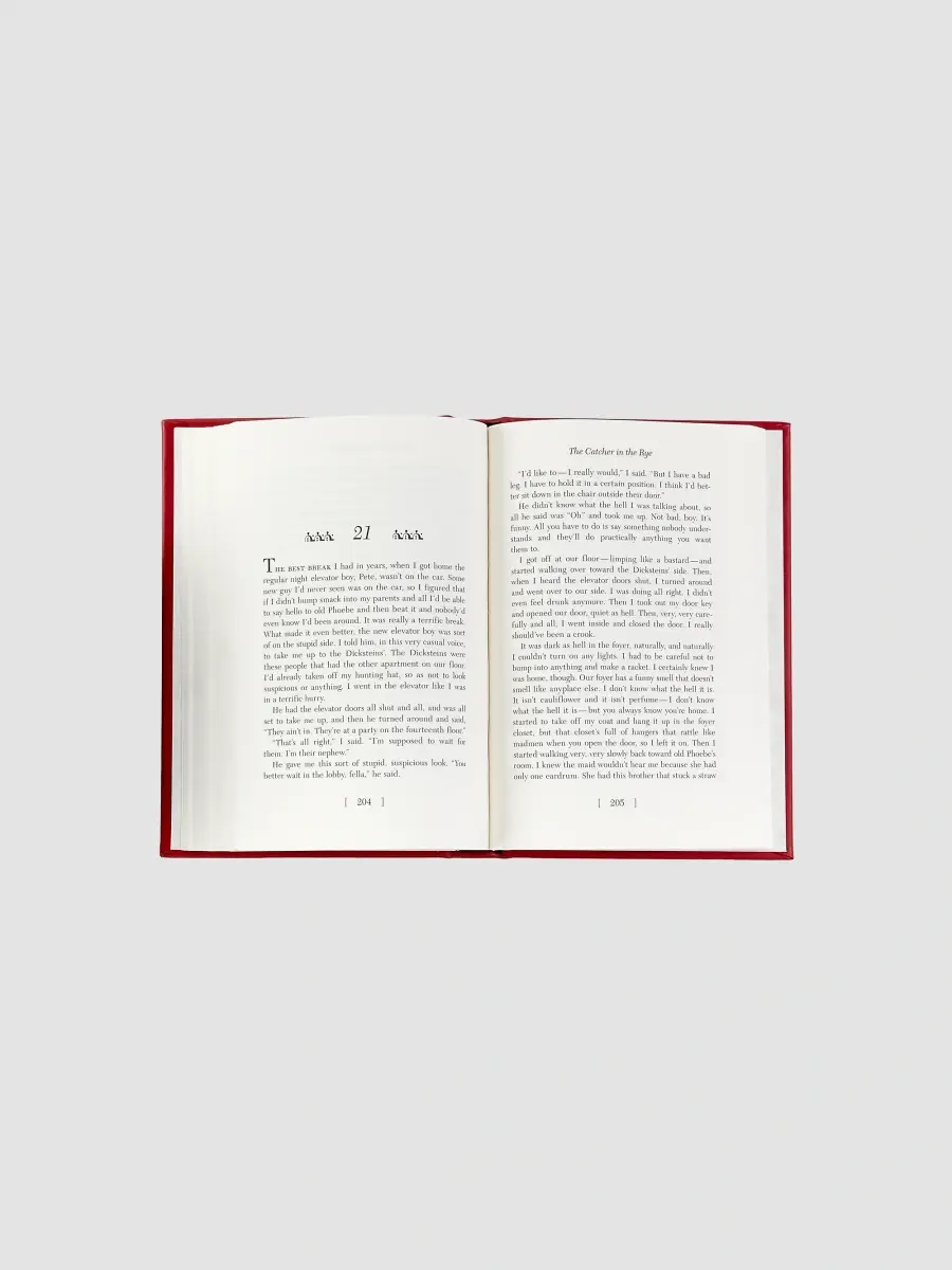 Graphic Image "The Catcher In The Rye" Leather-Bound Hardcover Book | Thumbnail 4 Graphic Image "The Catcher In The Rye" Leather-Bound Hardcover Book | Thumbnail 4