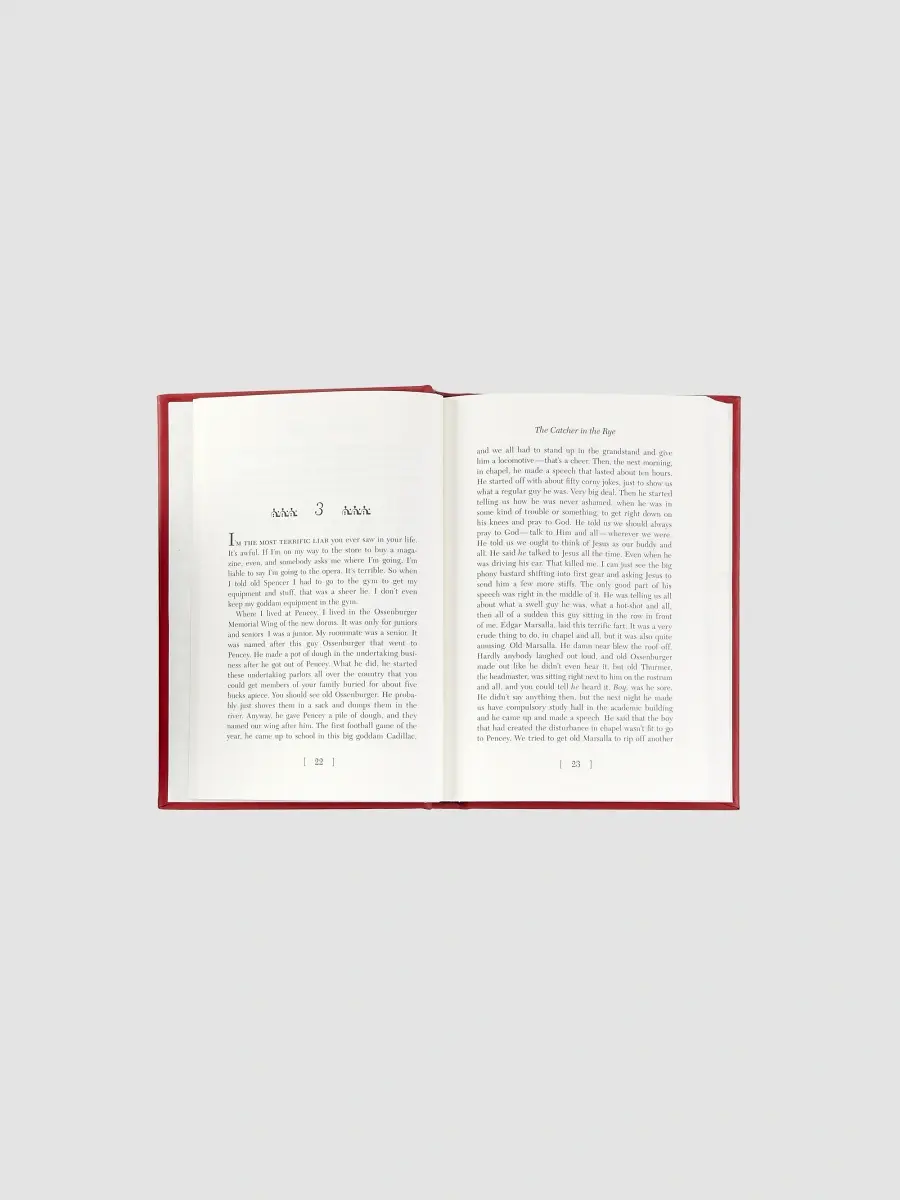 Graphic Image "The Catcher In The Rye" Leather-Bound Hardcover Book | Thumbnail 5 Graphic Image "The Catcher In The Rye" Leather-Bound Hardcover Book | Thumbnail 5