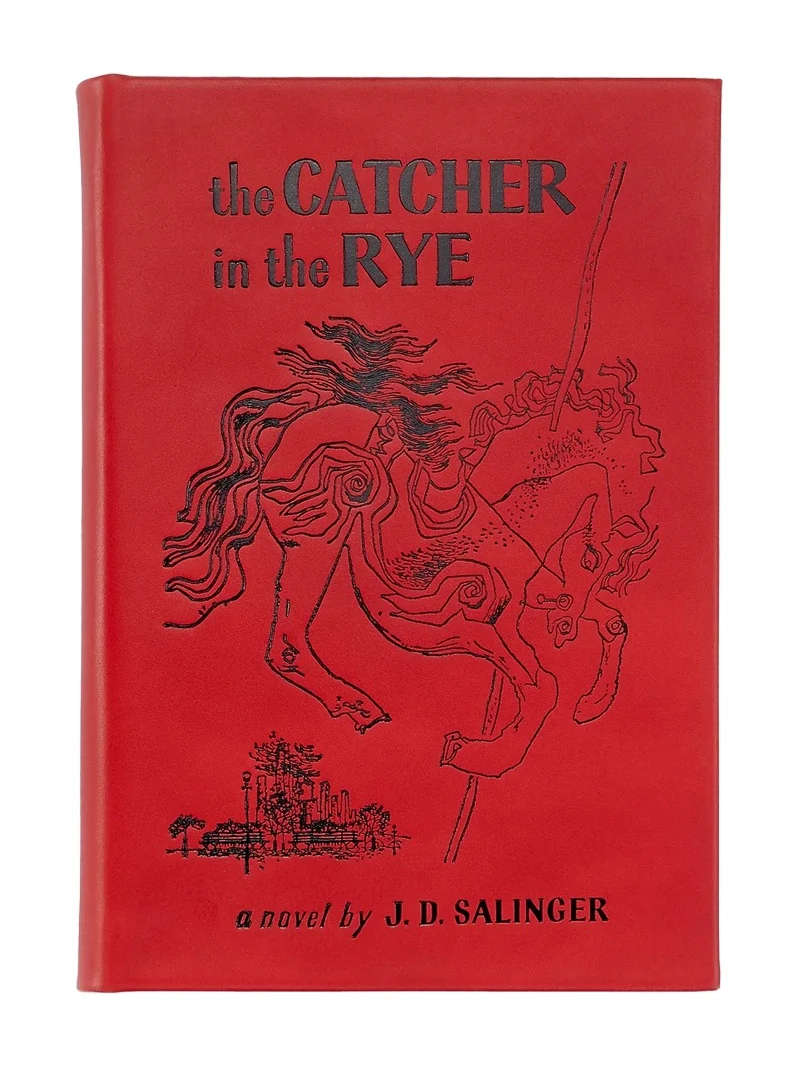 Graphic Image "The Catcher In The Rye" Leather-Bound Hardcover Book