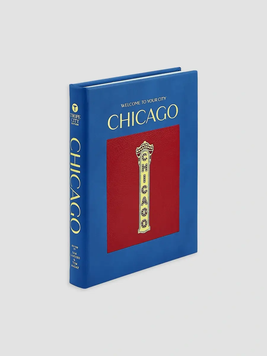 Graphic Image Trope Chicago Leather-Bound Hardcover Book | Thumbnail 2