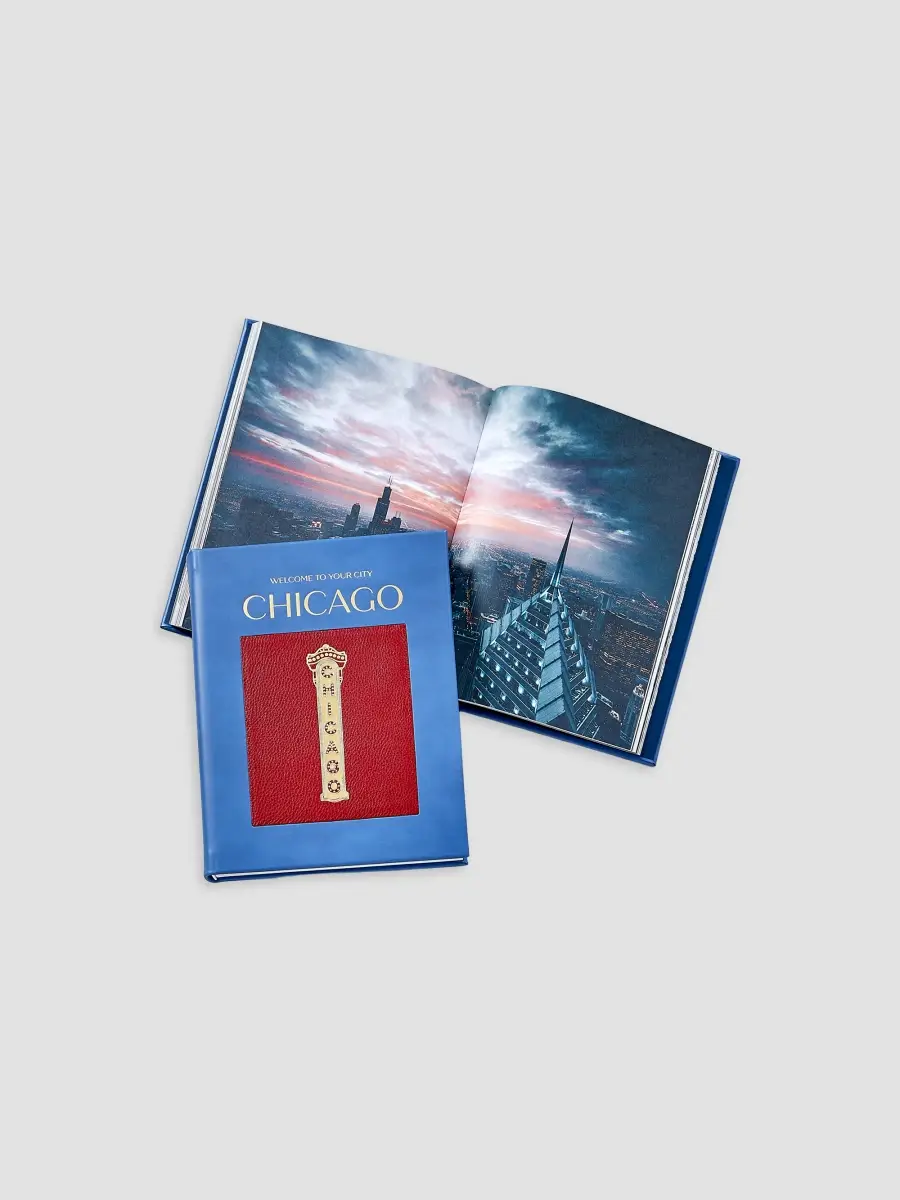 Graphic Image Trope Chicago Leather-Bound Hardcover Book | Thumbnail 3