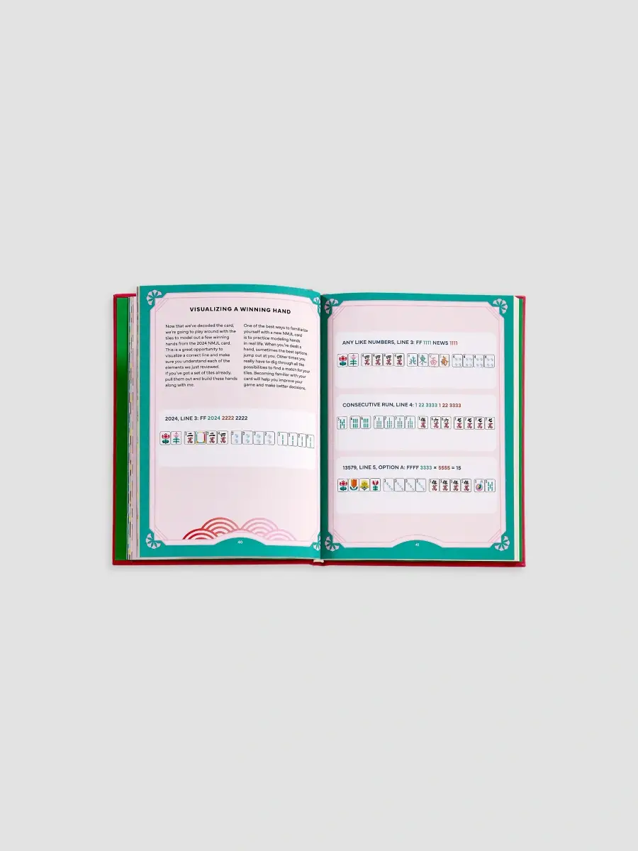 Graphic Image "Play Mahjong!" Leather-Bound Hardcover Book | Thumbnail 8