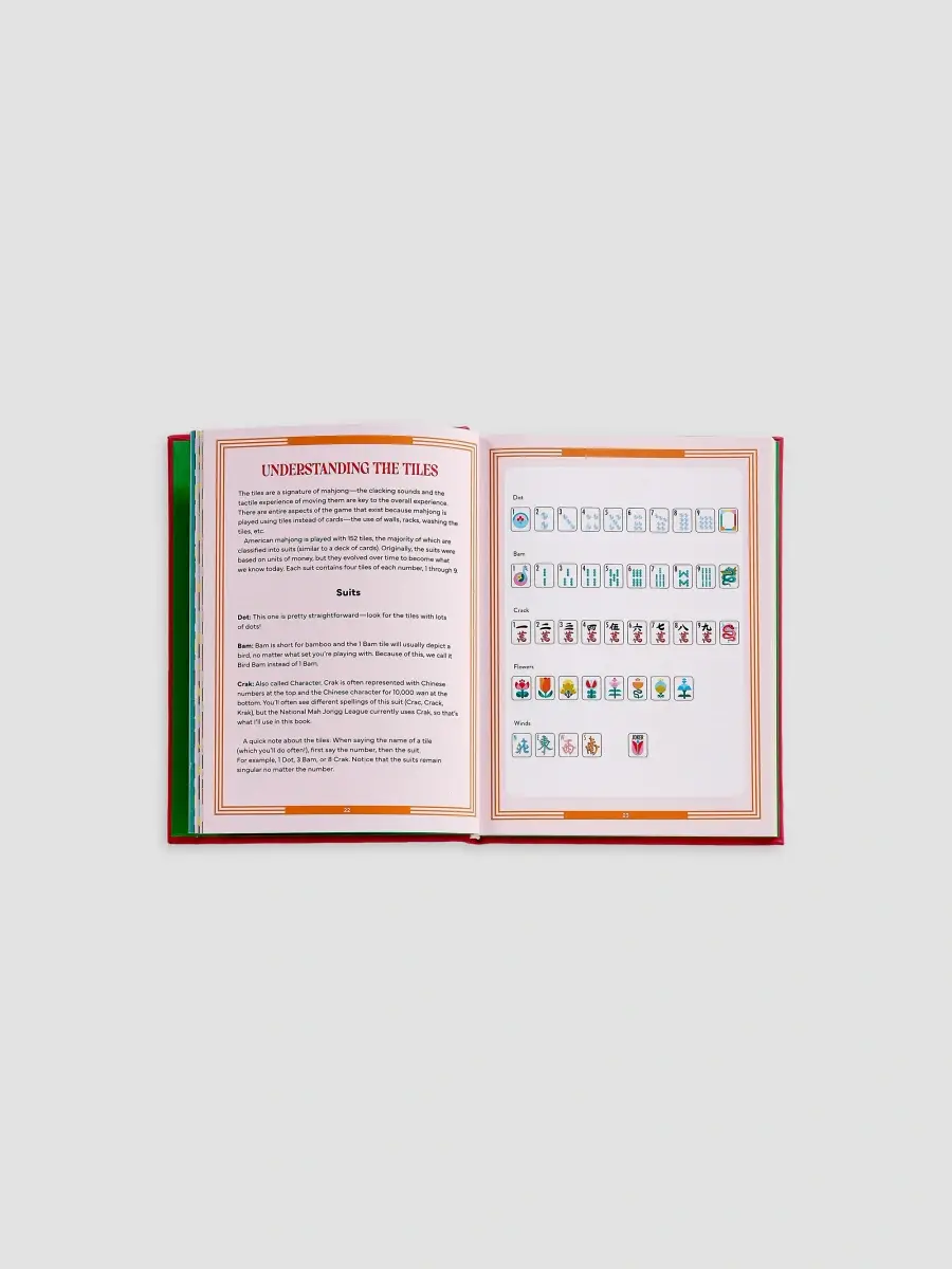 Graphic Image "Play Mahjong!" Leather-Bound Hardcover Book | Thumbnail 9