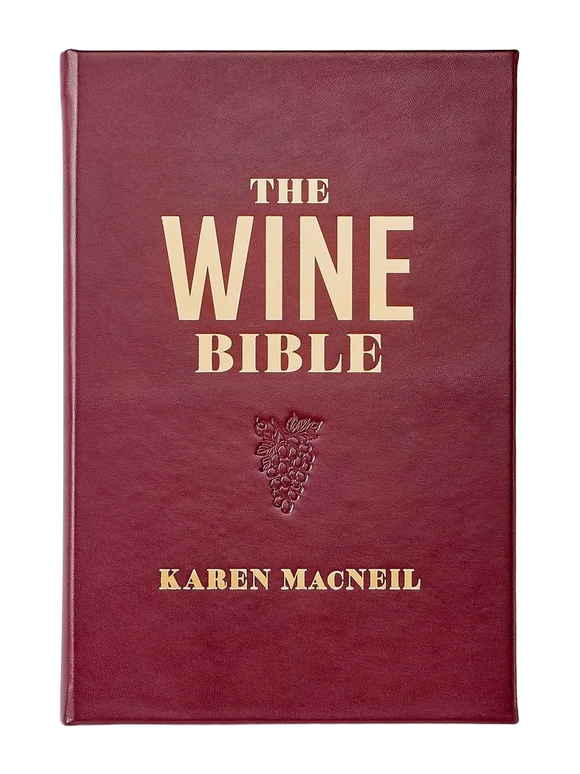 Graphic Image "The Wine Bible" Leather-Bound Hardcover Book