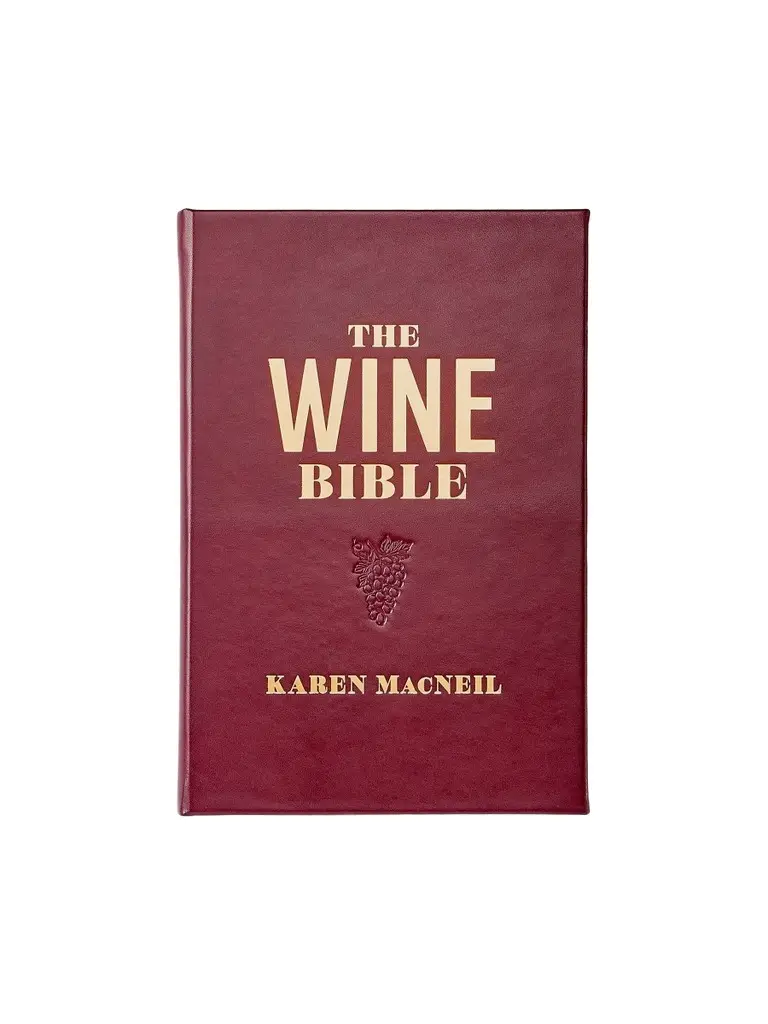 Graphic Image "The Wine Bible" Leather-Bound Hardcover Book