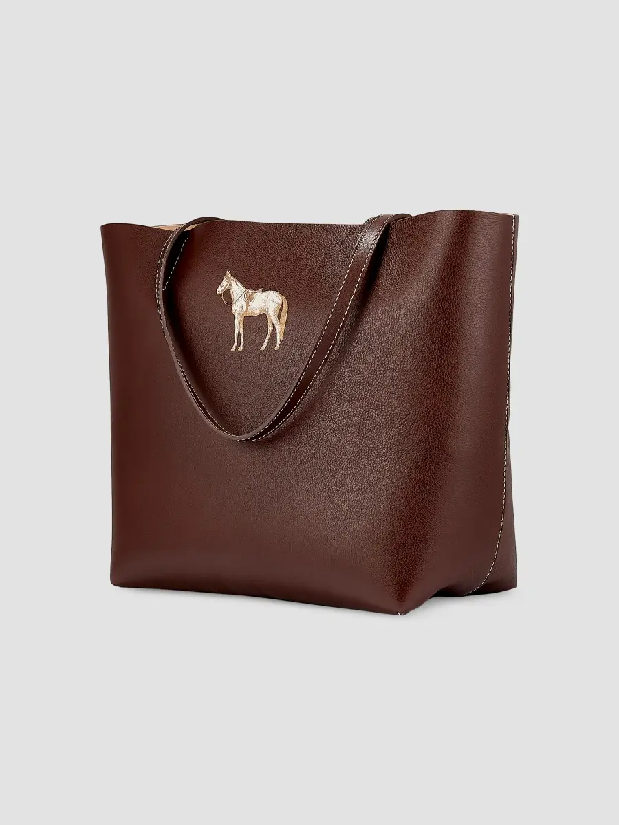 GiGi New York Women's Melissa Bamber X : The Equestrian Edition Hunter Horse Leather Tote | Thumbnail 4 GiGi New York Women's Melissa Bamber X : The Equestrian Edition Hunter Horse Leather Tote | Thumbnail 4