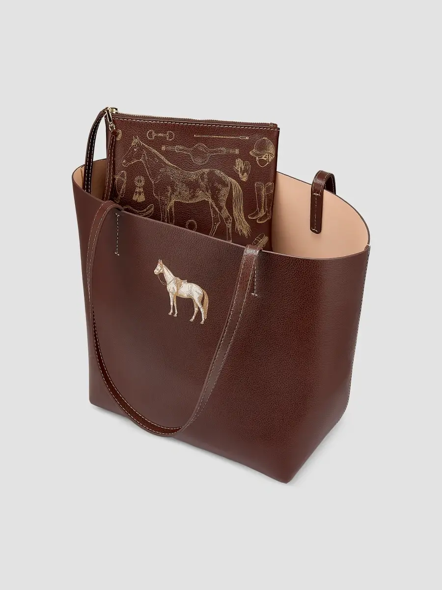 GiGi New York Women's Melissa Bamber X : The Equestrian Edition Hunter Horse Leather Tote | Thumbnail 5 GiGi New York Women's Melissa Bamber X : The Equestrian Edition Hunter Horse Leather Tote | Thumbnail 5