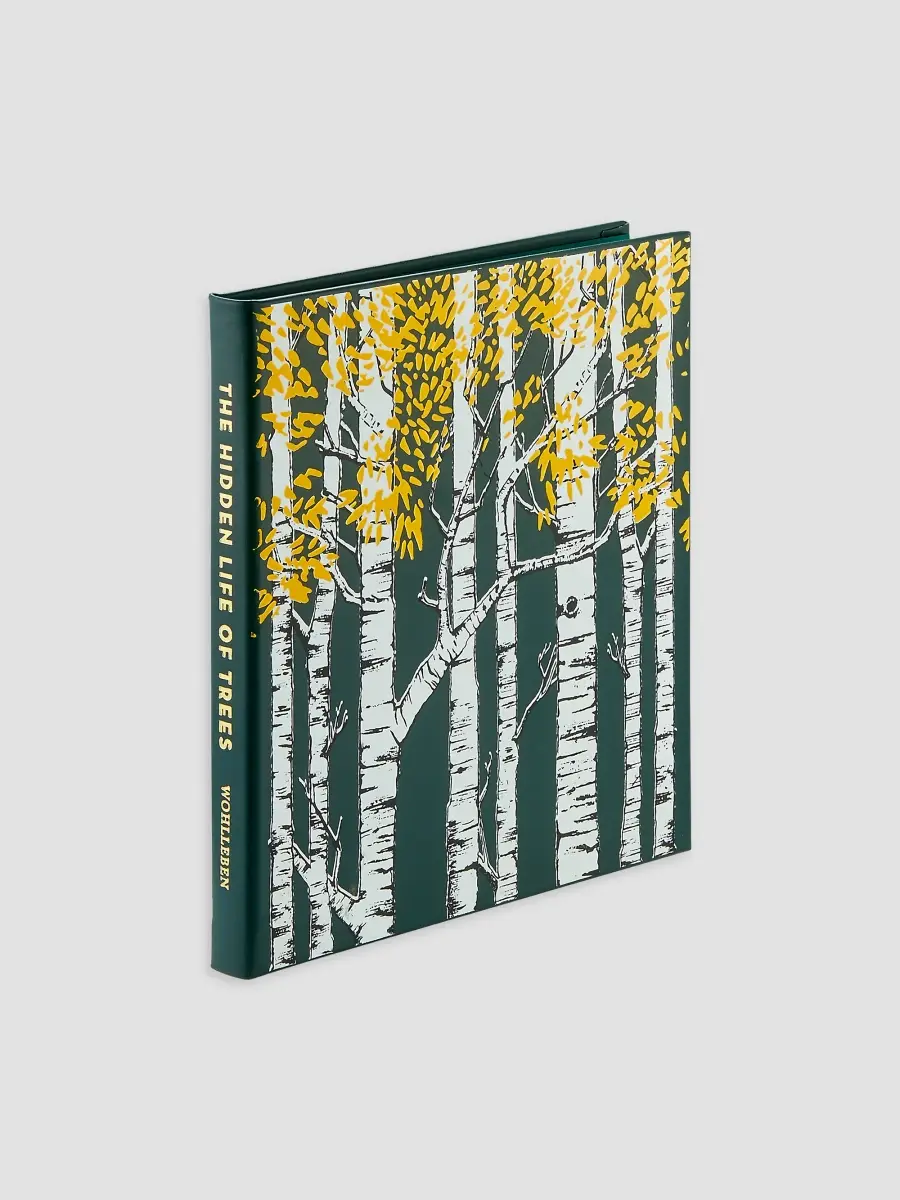 Graphic Image "The Hidden Life Of Trees" Leather-Bound Hardcover Book | Thumbnail 2