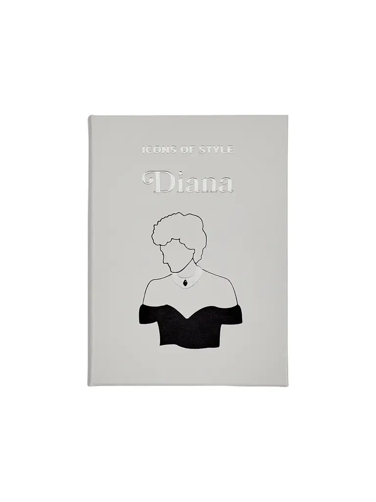 Graphic Image "Icons Of Style: Diana" Leather-Bound Hardcover Book