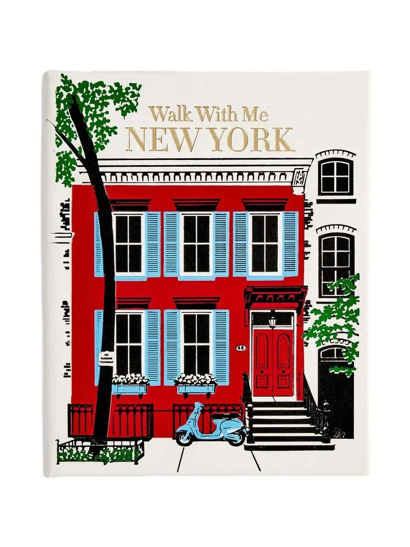 Graphic Image "Walk With Me: New York" Leather-Bound Hardcover Book